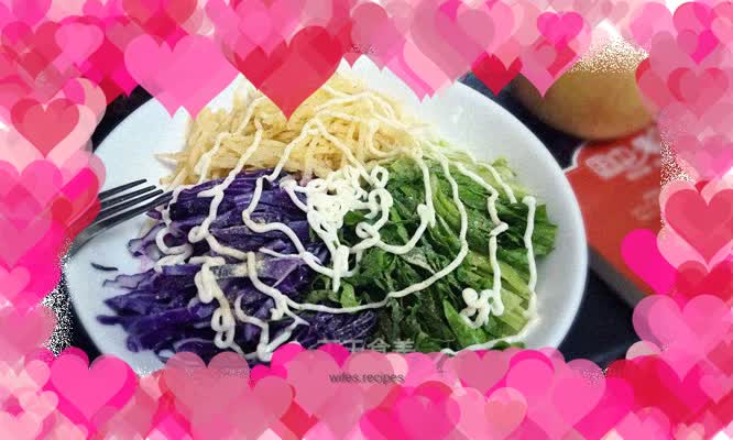 Three shredded salad
