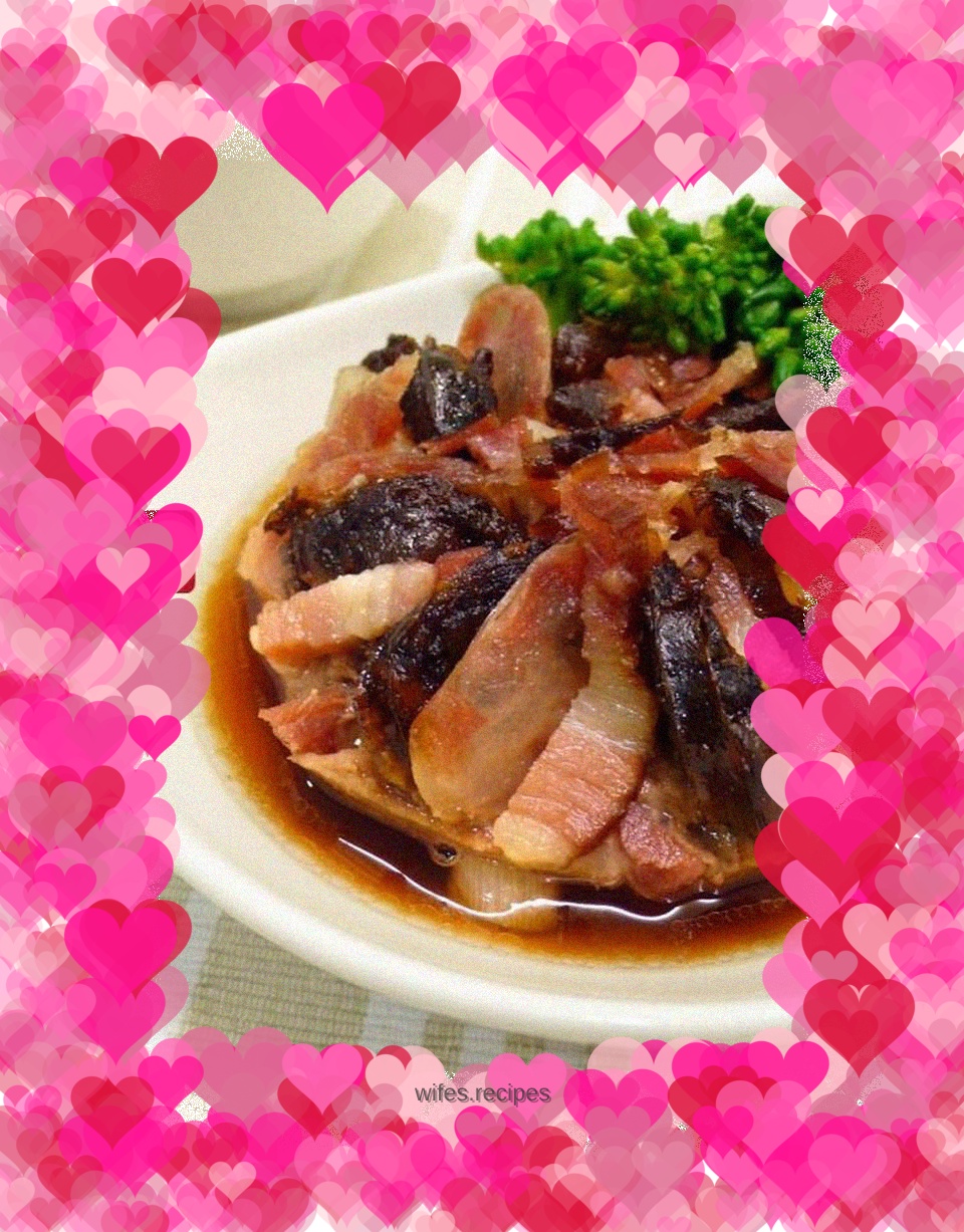 ^(00)^ Steamed Pork Patties with Cured Meat ☆Steamed Pork Patties 1