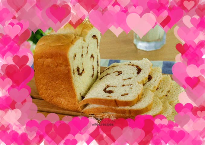 How to make red date condensed milk toast (bread machine version)