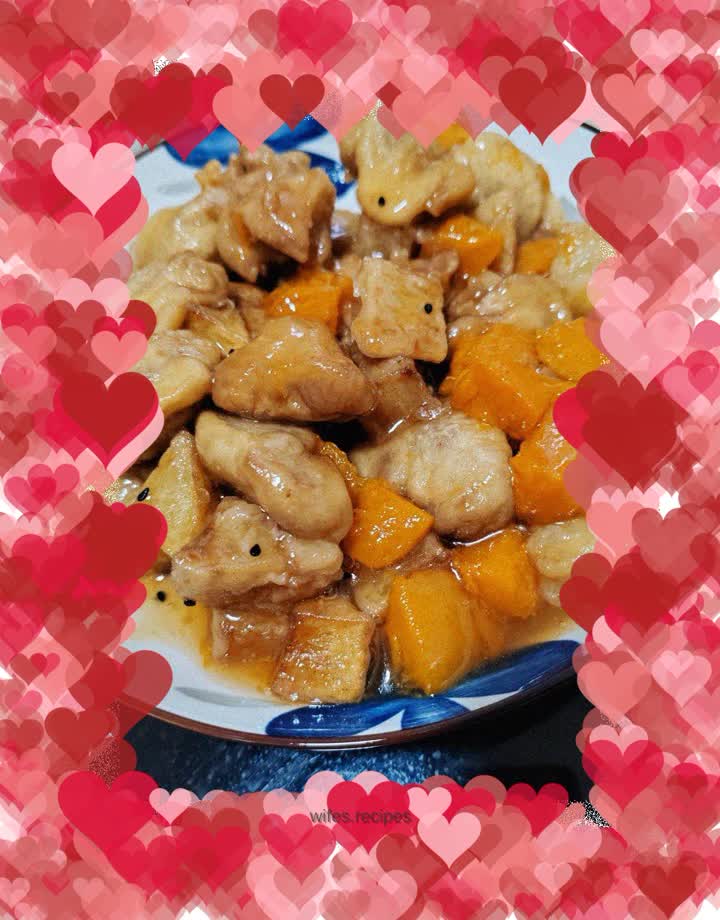 Sweet and sour lychee meat