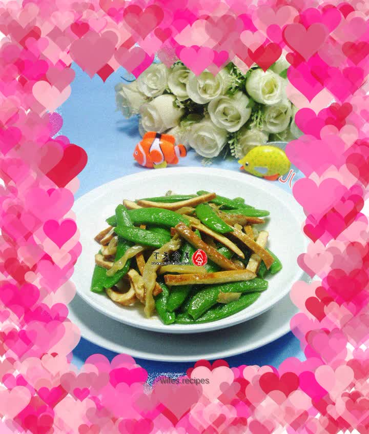 Stir-fried sweet beans with pickled mustard