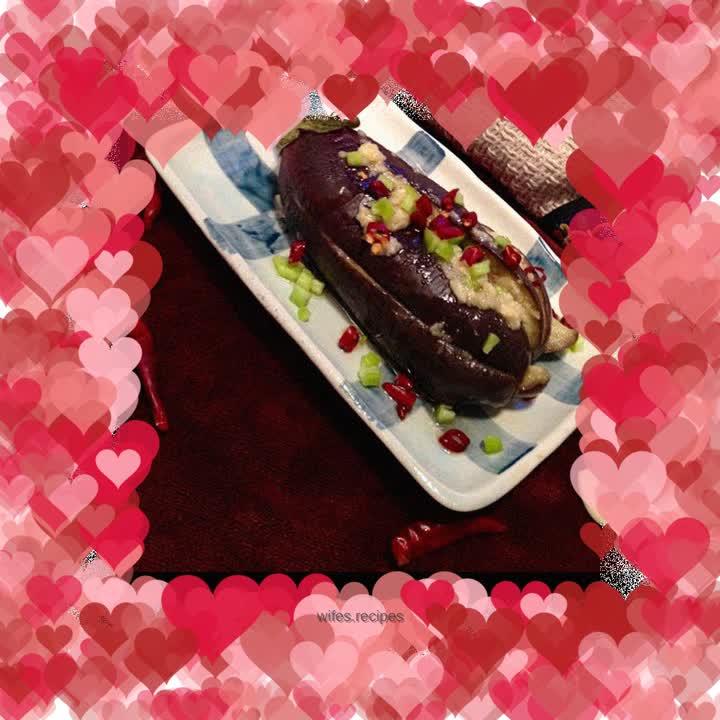 Eggplant with garlic paste