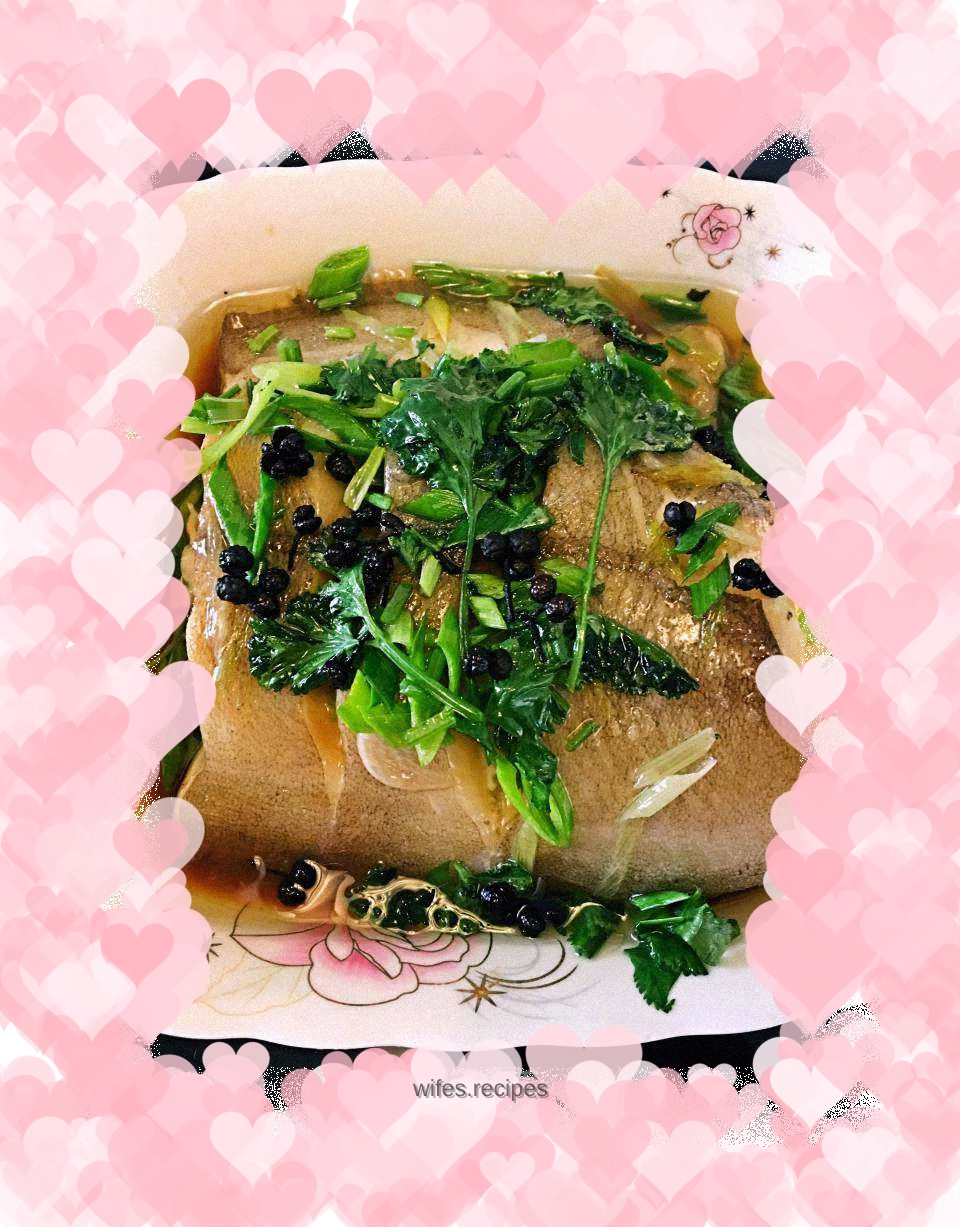 Steamed cod