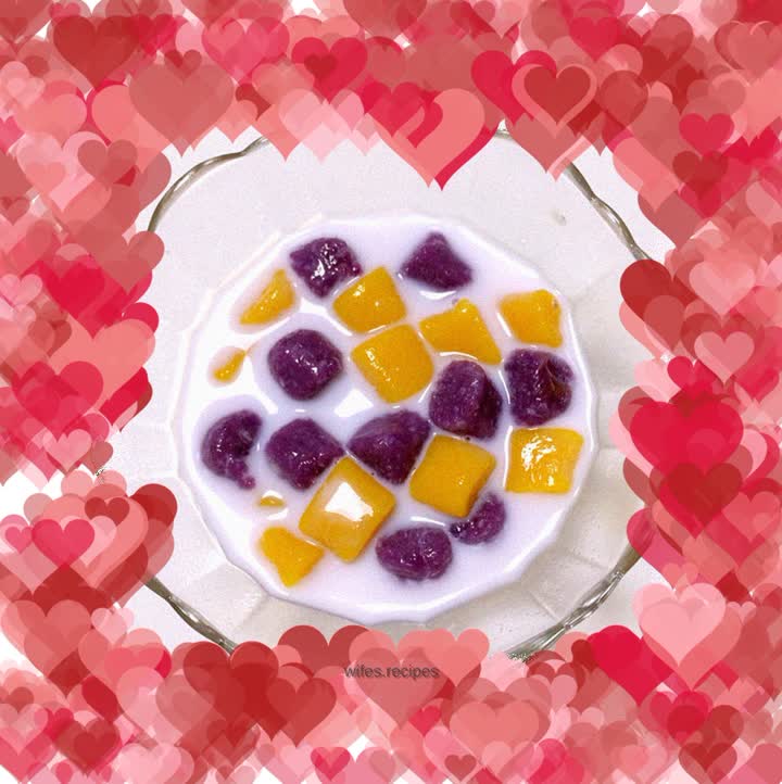 Q elastic coconut milk taro balls