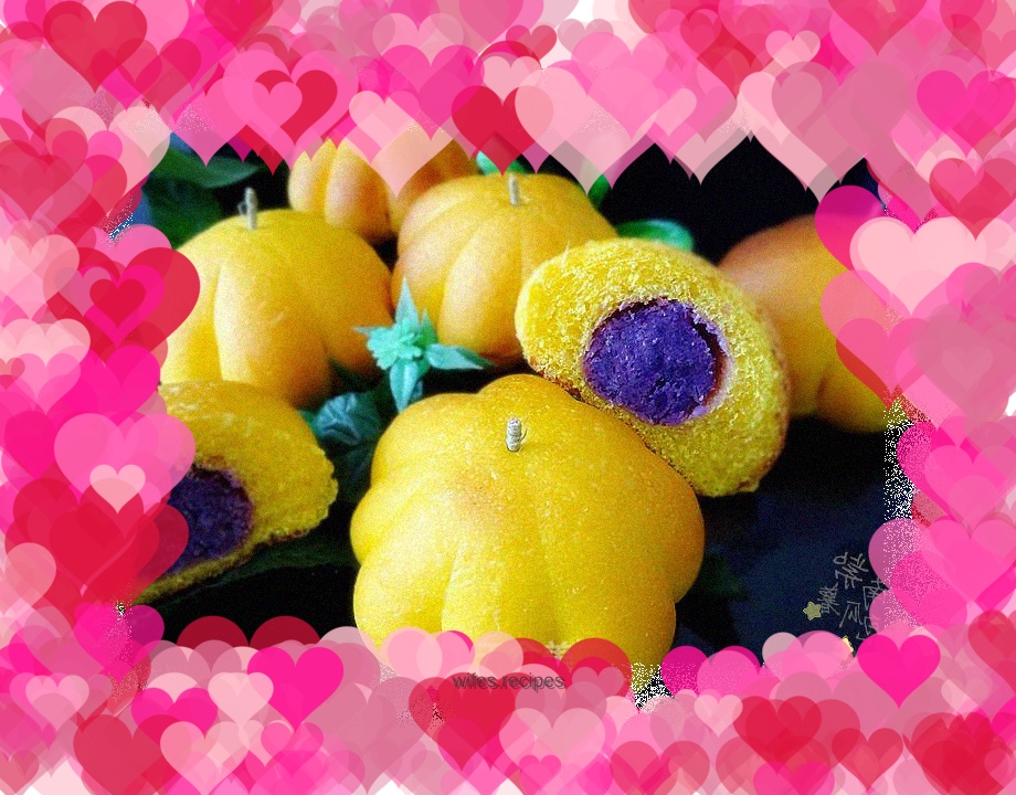 Purple Sweet Potato Pumpkin Buns