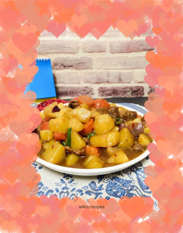 Beef brisket stewed with potatoes