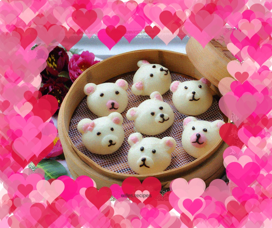 Fun cartoon steamed buns