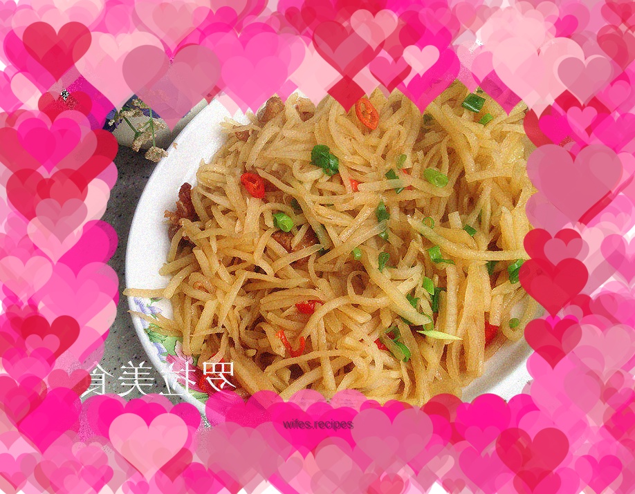 Spicy fried potato shreds