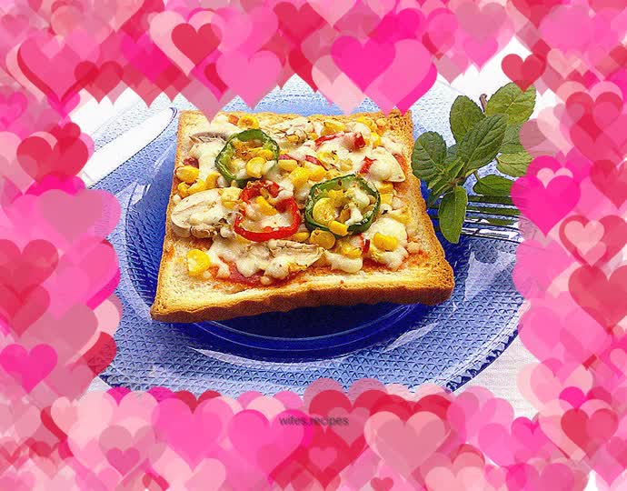 Easy Pizza: Assorted Vegetables and Cheese Toast