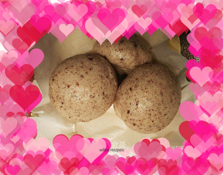 Flax seed steamed buns