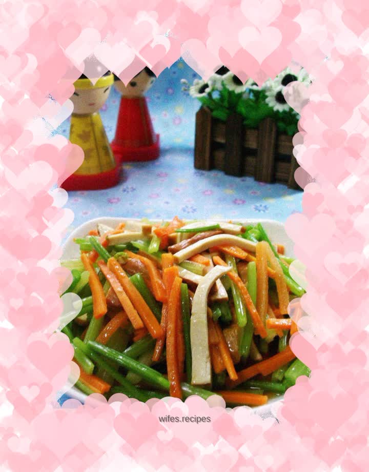 Stir-fried Dried Carrots and Celery