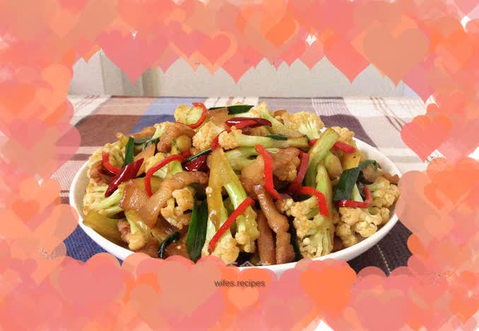 Stir-fried cauliflower