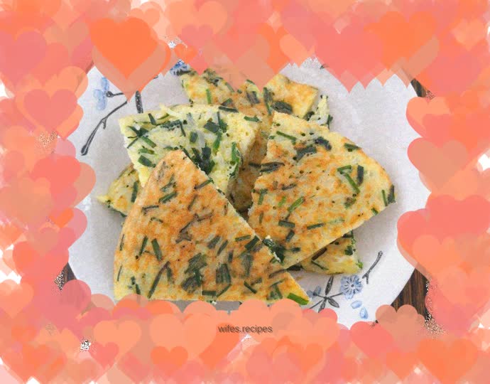 Chive rice cake