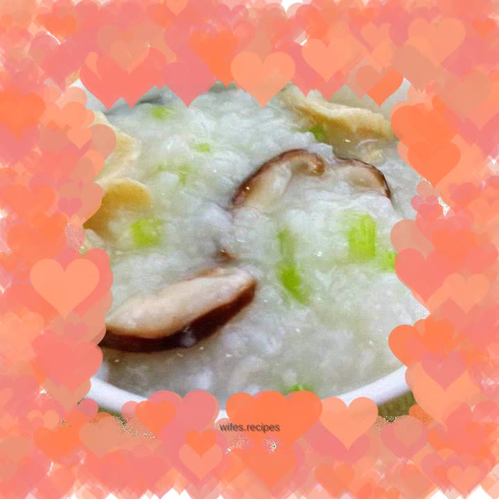 Mushroom and Chicken Porridge