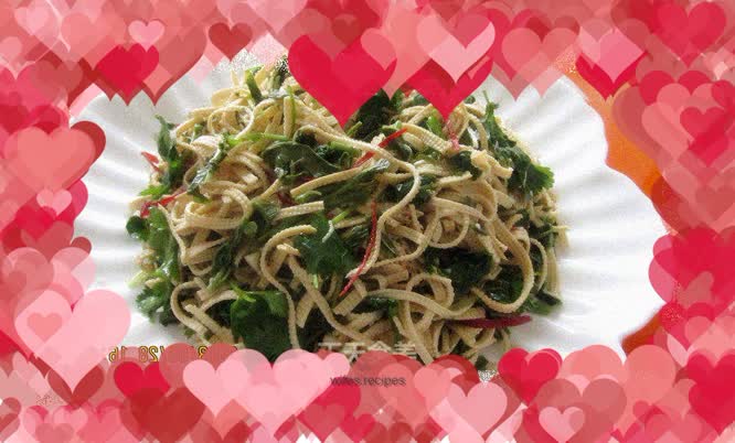 Toon mixed with bean curd