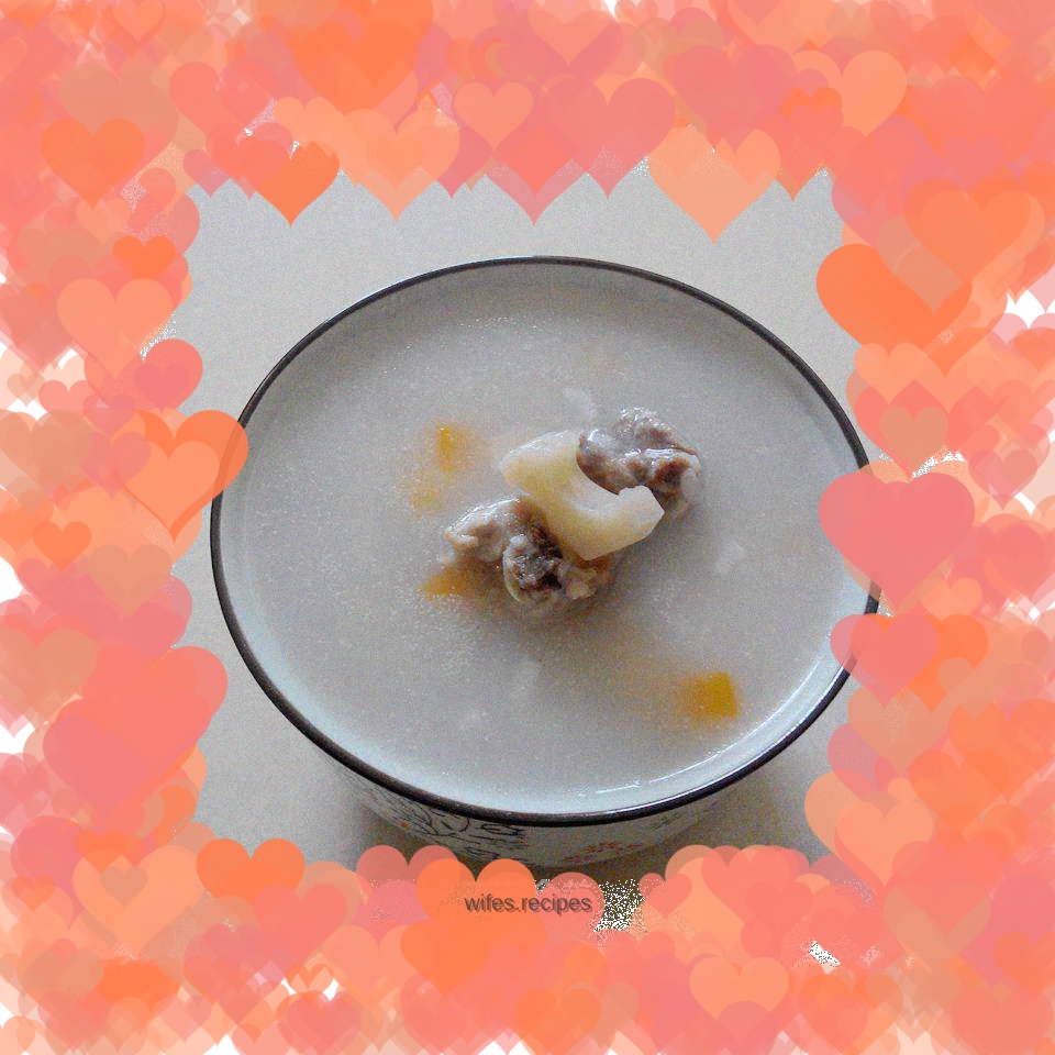 Lotus root and pork ribs porridge