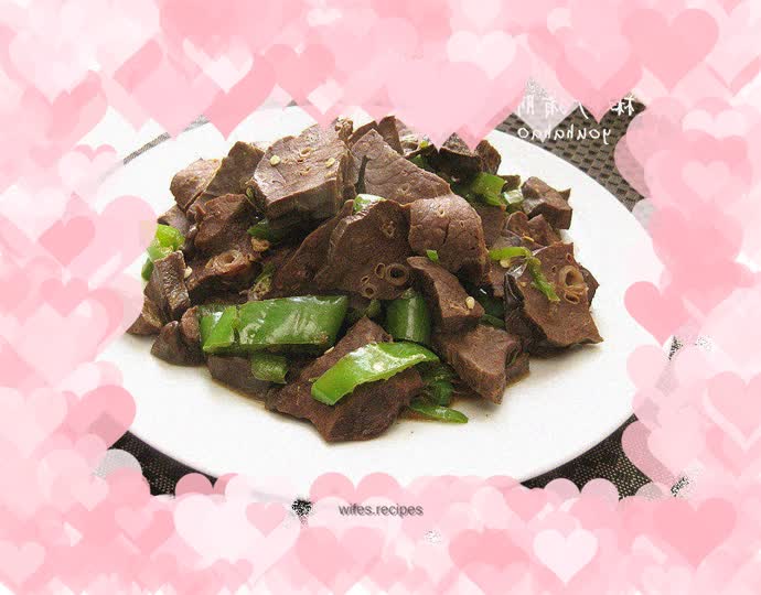 Stir-fried pork lungs with hot pepper