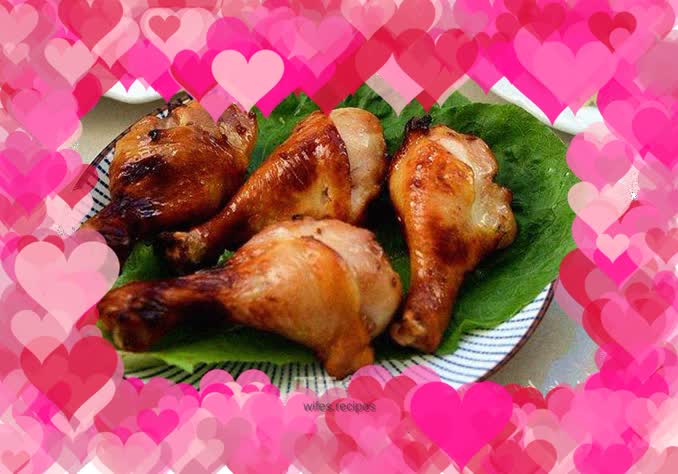 Fried chicken legs without oil