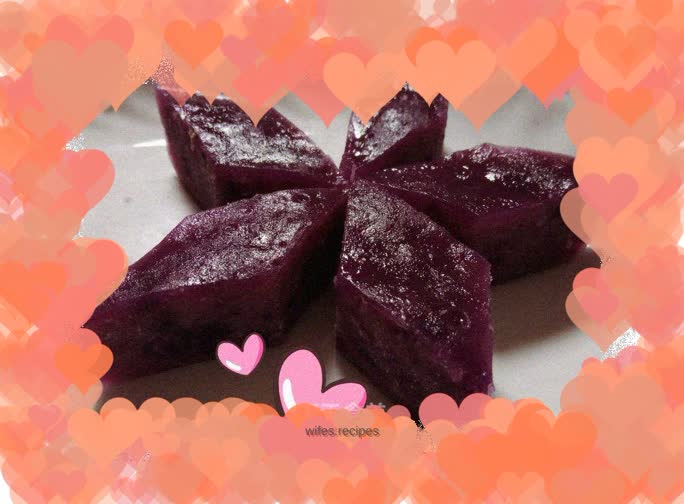 Sweet purple potato cake