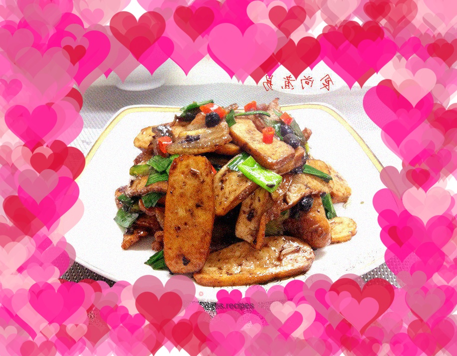 Dried Pork Belly with Garlic Sauce