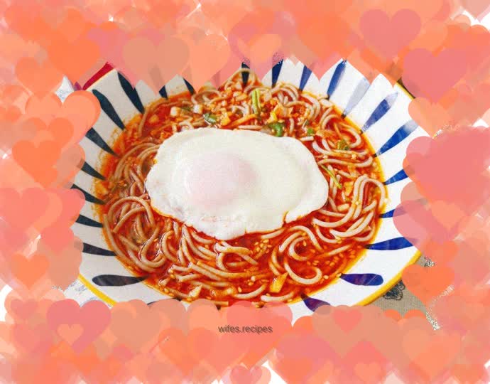 Cold noodles in sour soup