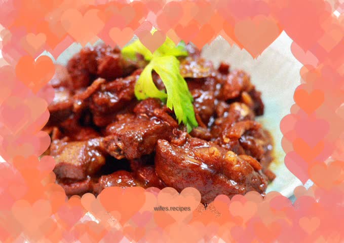 Pork ribs with tangerine peel sauce