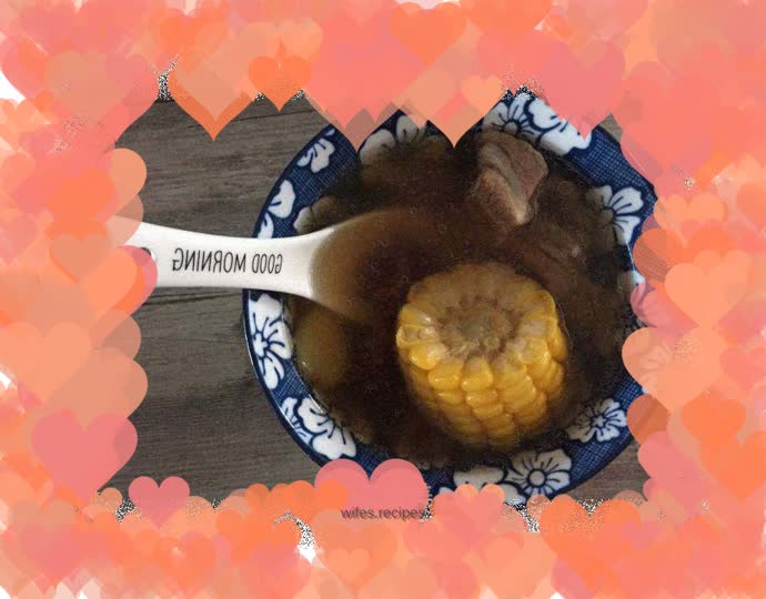 Corn, Red Dates and Pork Ribs Soup