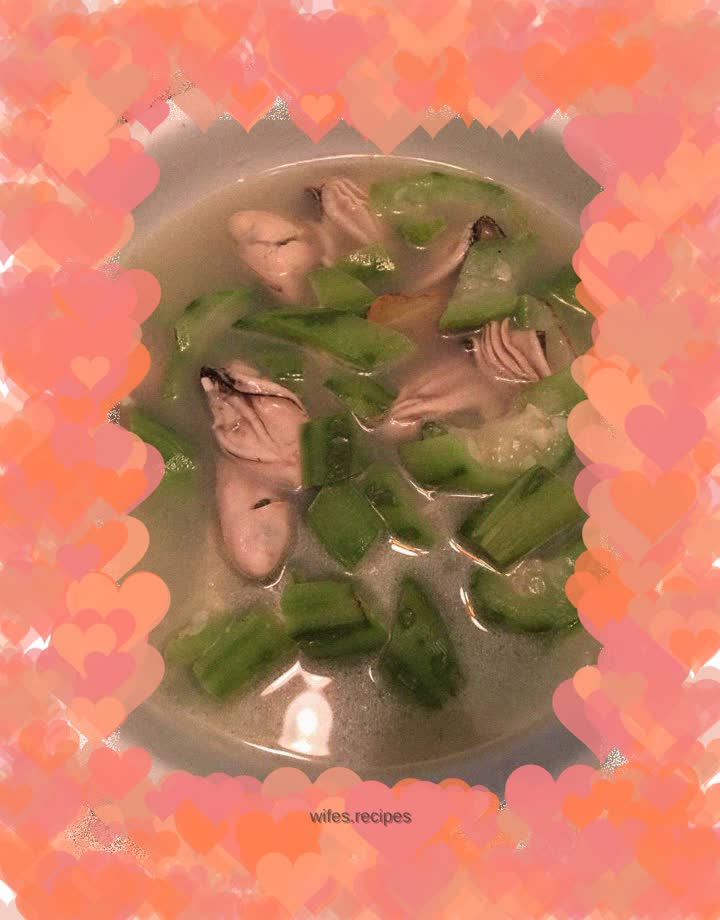 Loofah dipped oysters