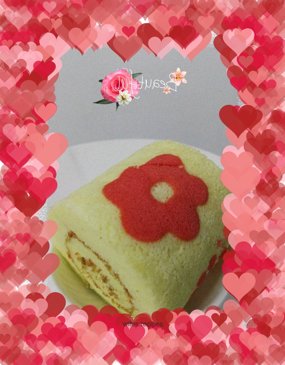 Cocoa texture cake roll