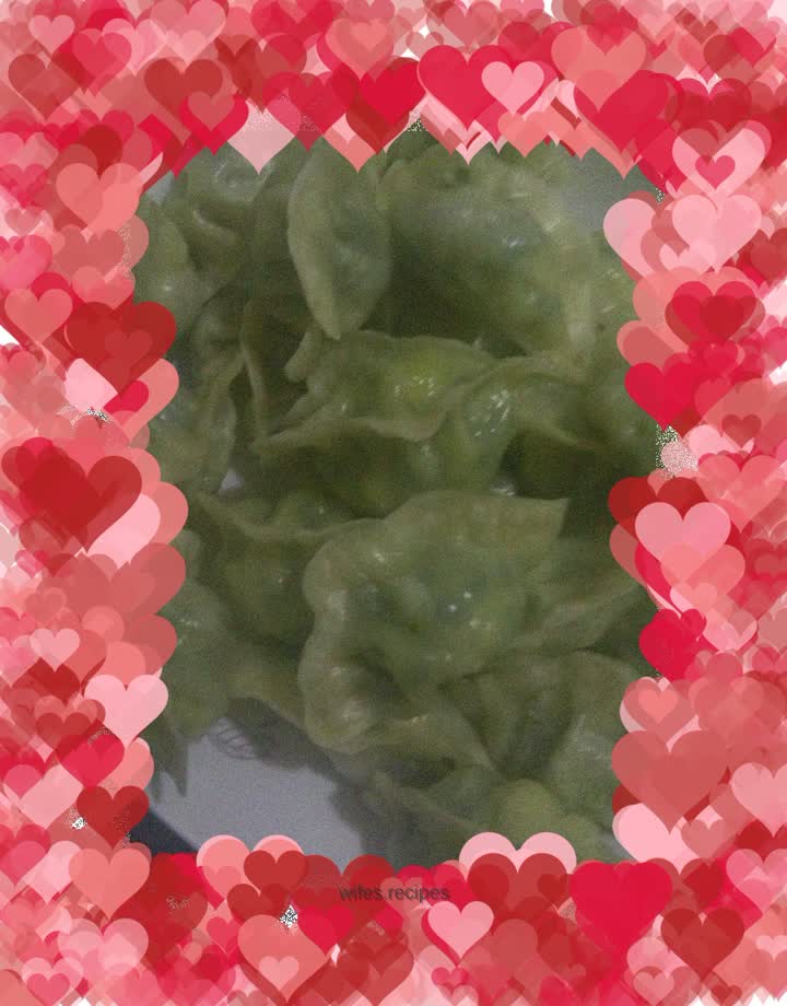 Leek and egg dumplings