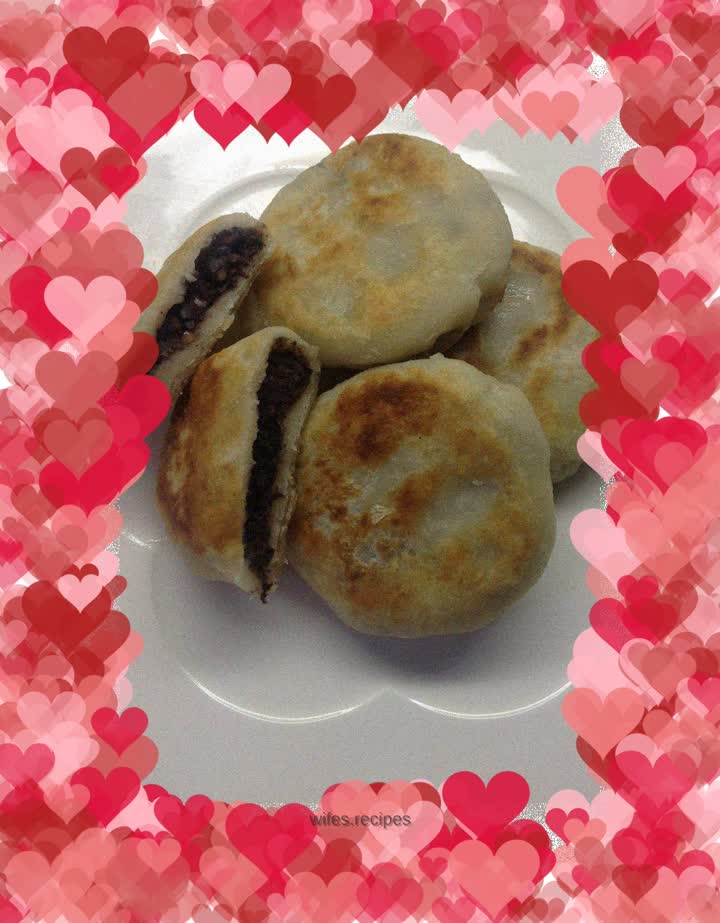 Sesame Peanut Bean Paste Cake