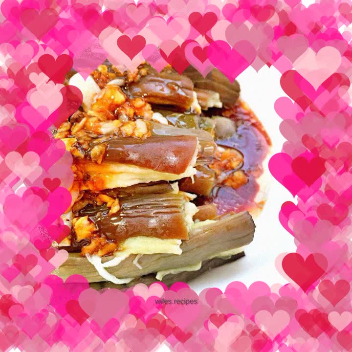 Eggplant with garlic paste