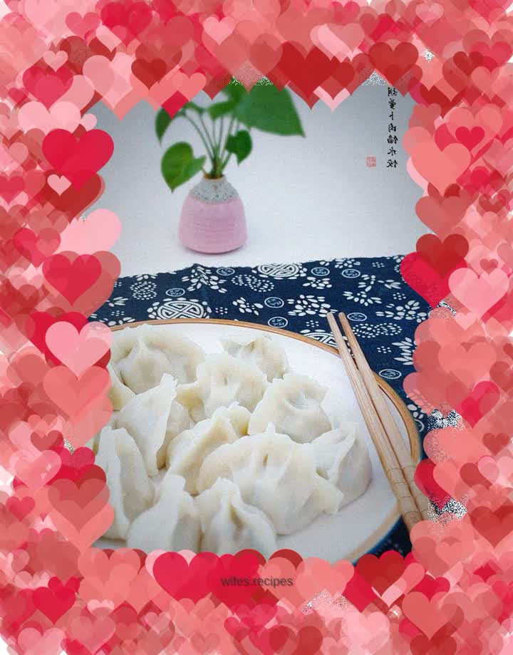 Carrot and meat dumplings