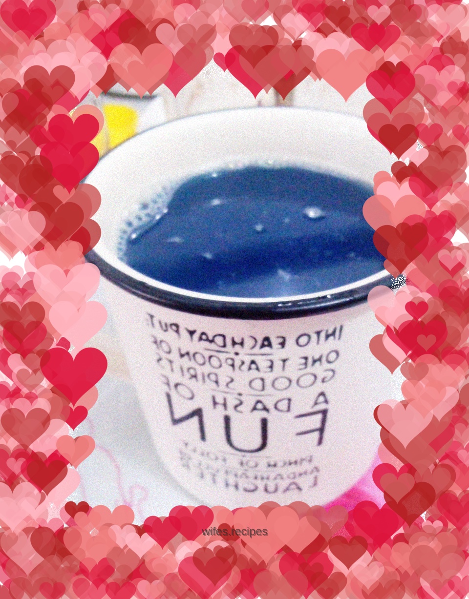 Corn and purple sweet potato juice