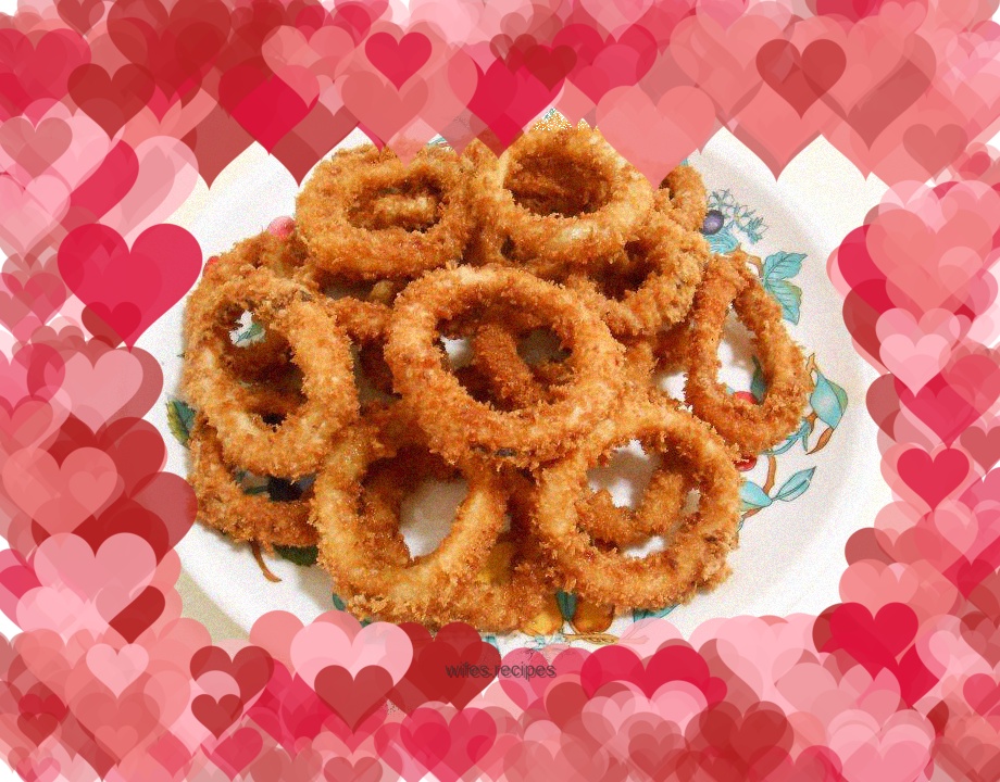 Casual Western snack-fried squid rings