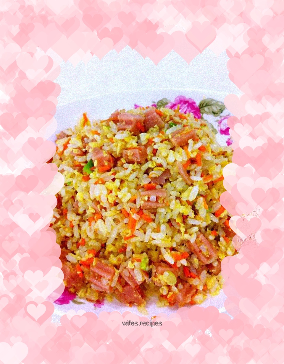 Gold-wrapped fried rice