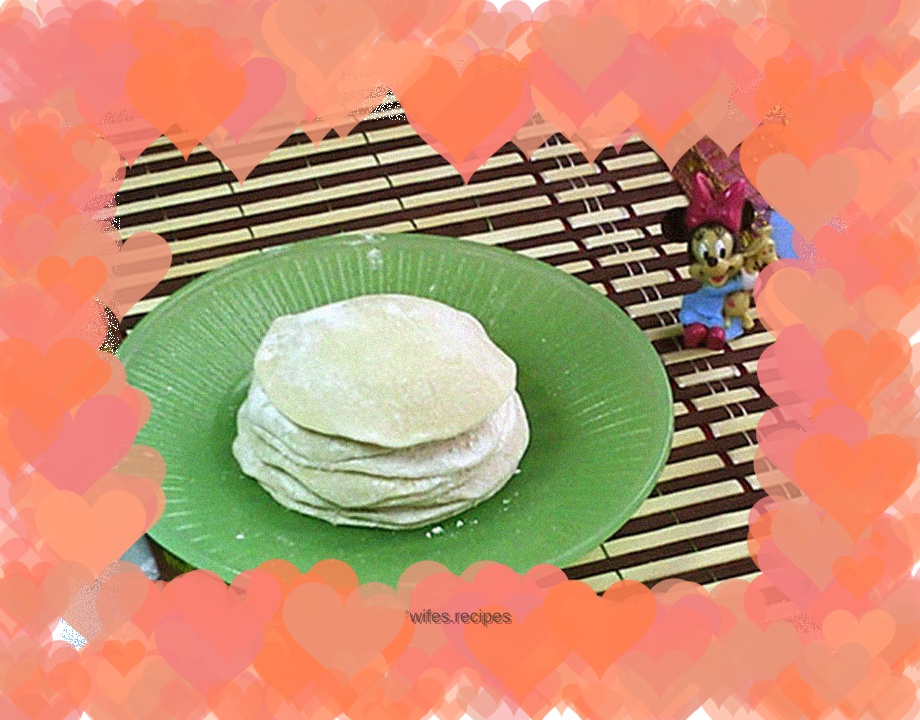 Homemade dumpling wrappers