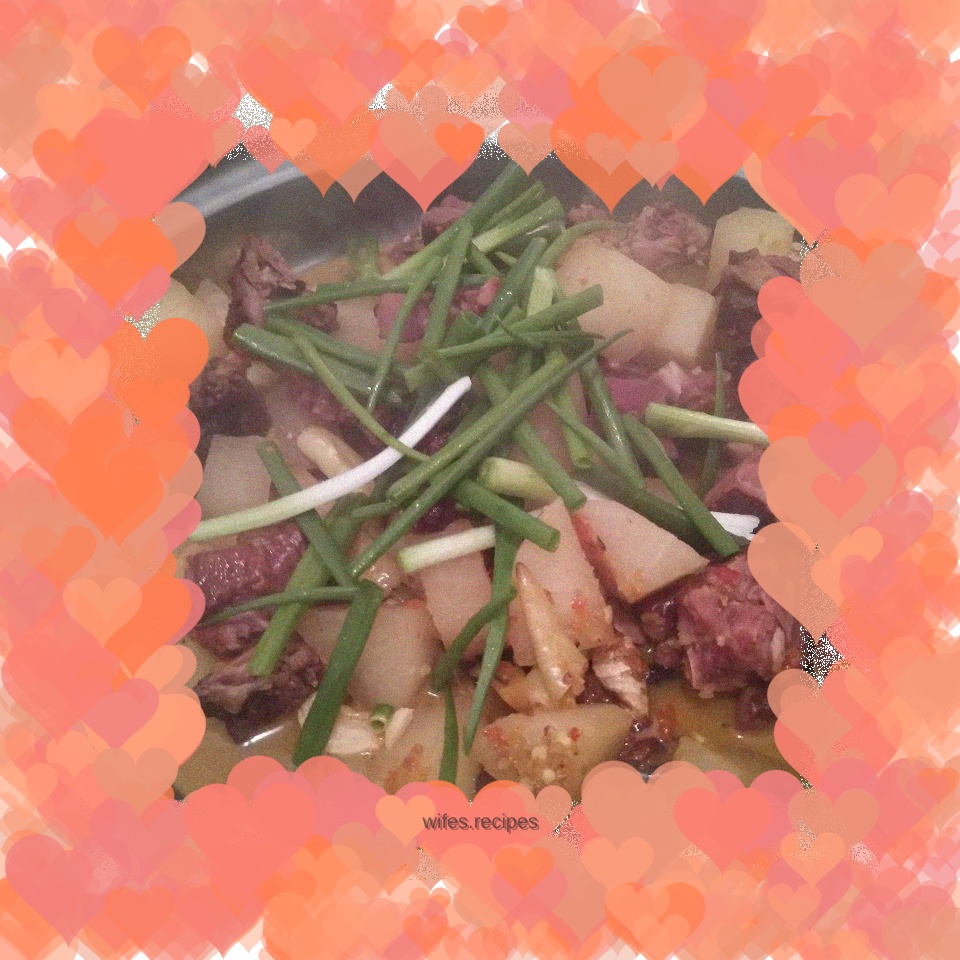 Braised duck and radish