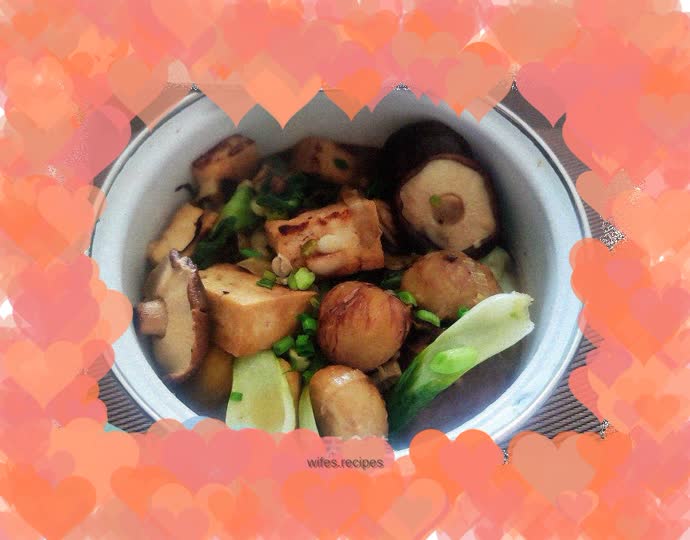 Chestnut stewed tofu