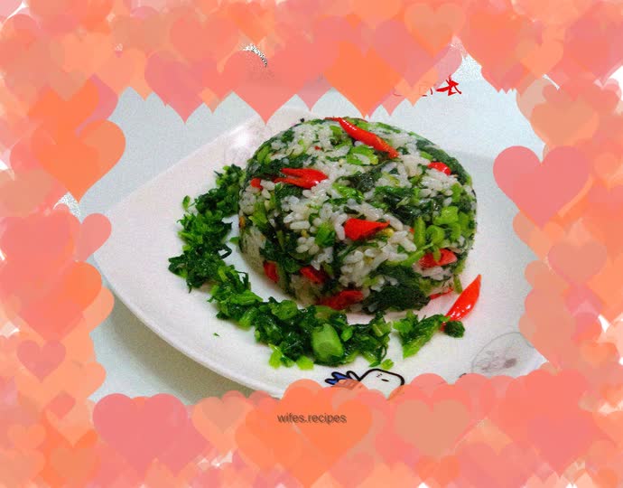 Fried rice with pickled vegetables