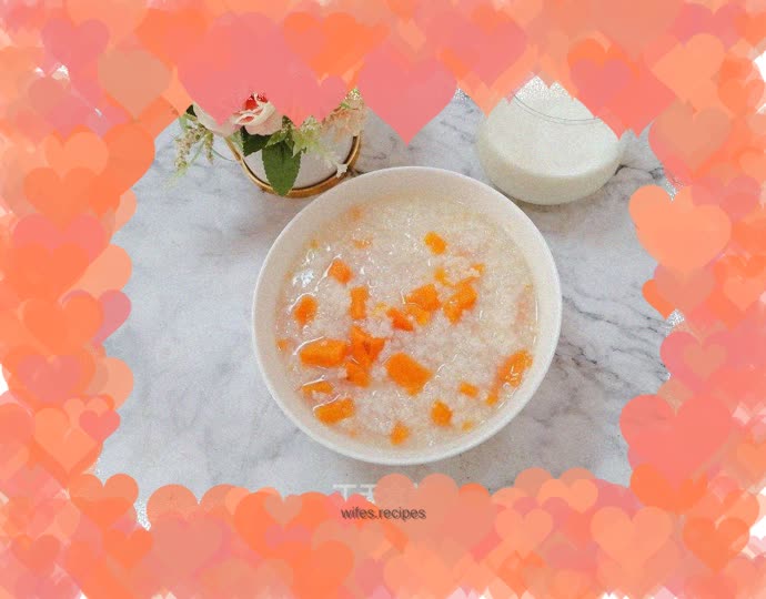 Sweet potato and glutinous rice porridge