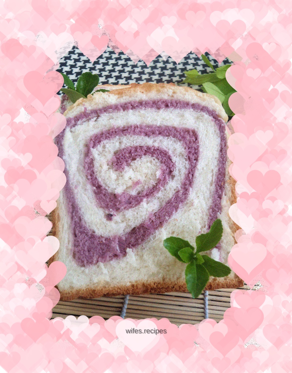 Purple sweet potato toast