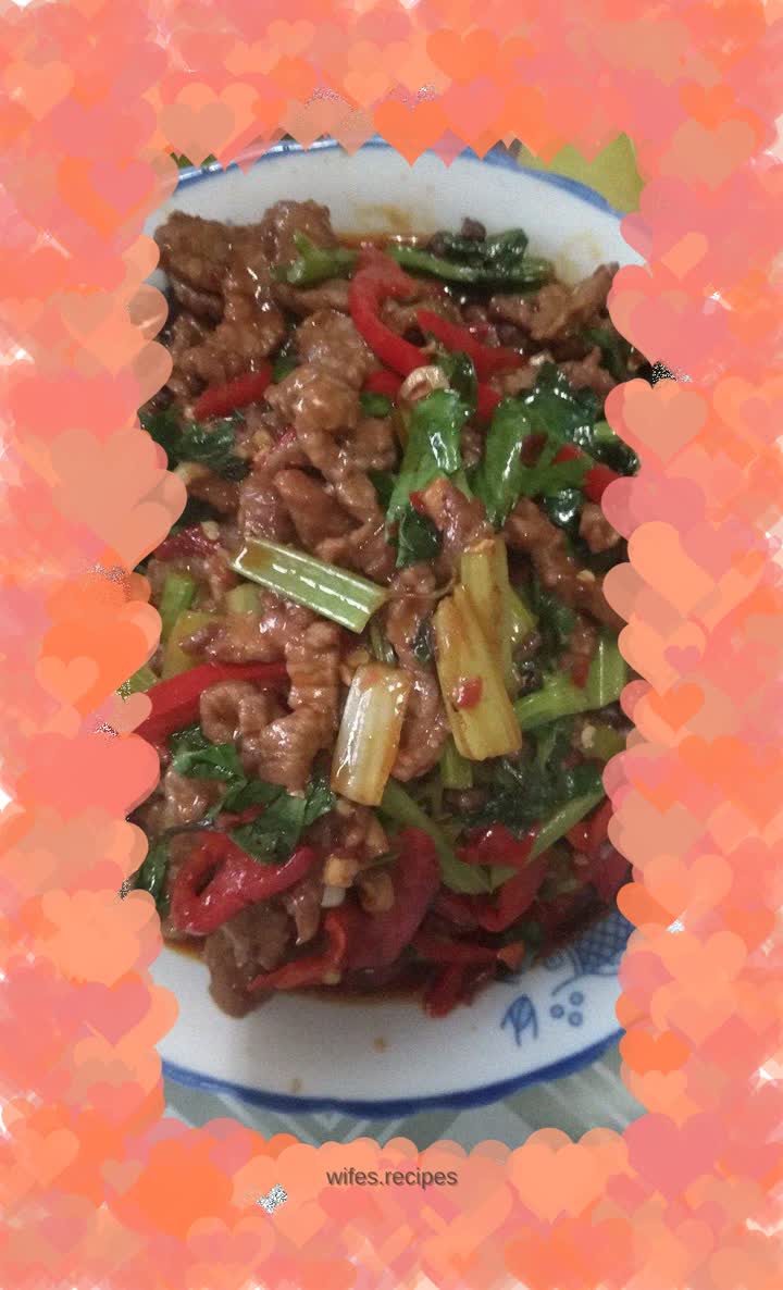 Stir-fried beef