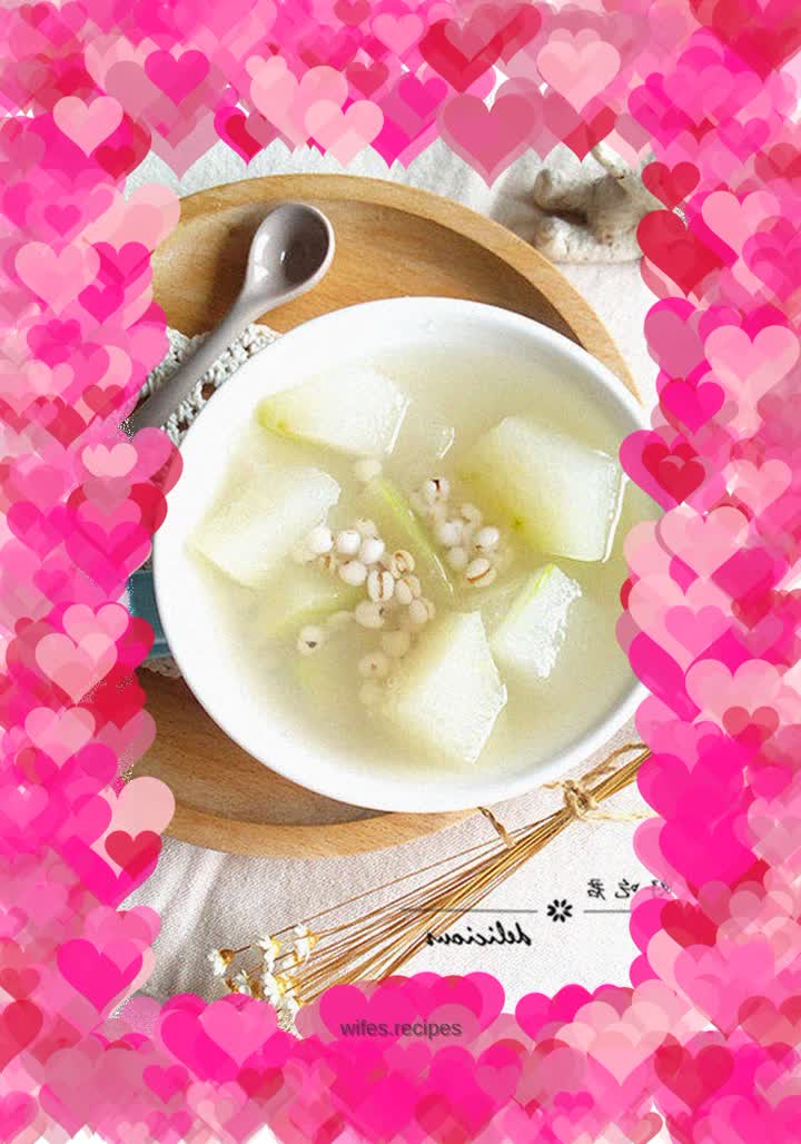 Winter melon, barley and sugar water