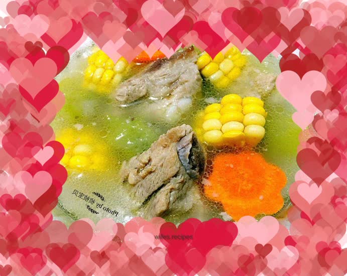 Seasonal Vegetable Pork Ribs Soup