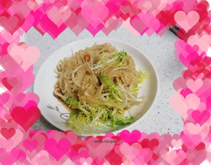 Cold shredded radish