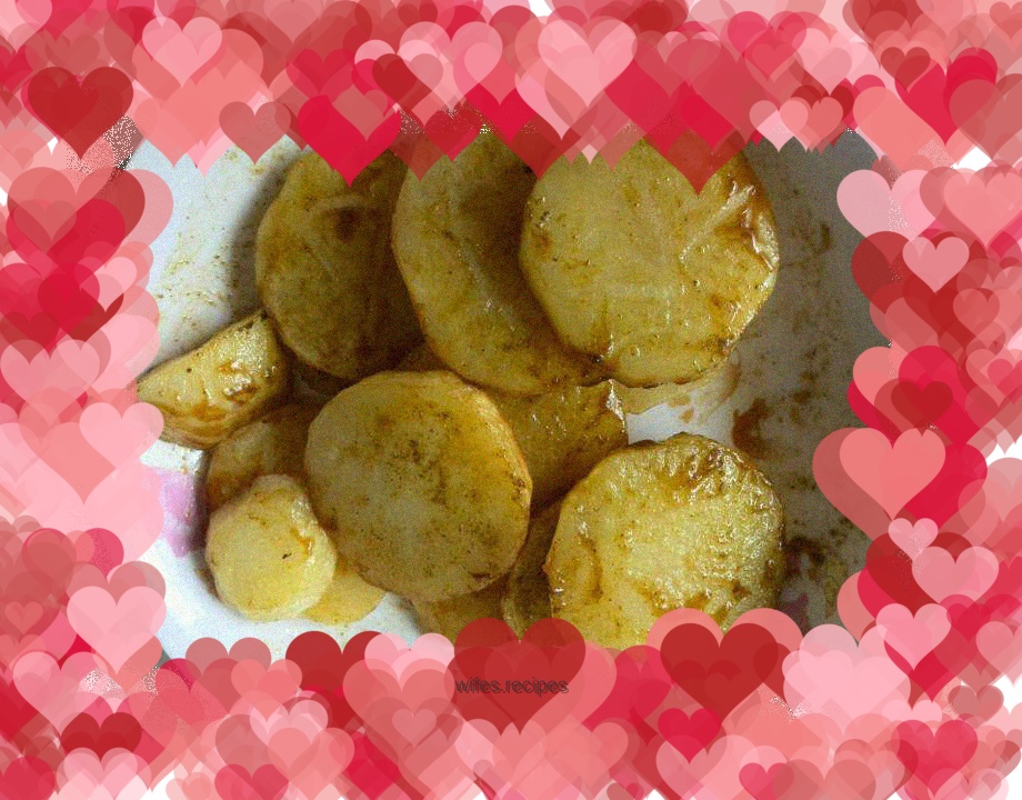 Pan-fried potato chips