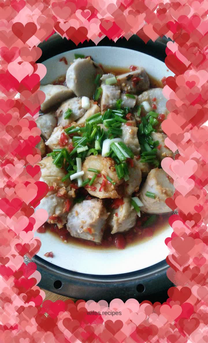 Chopped pepper and taro