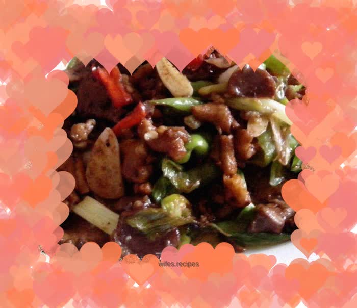 Stir-fried chicken offal