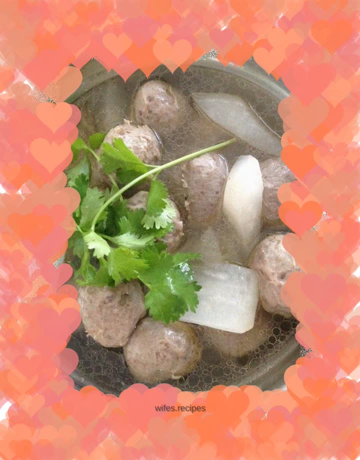 Beef Balls and White Radish Soup